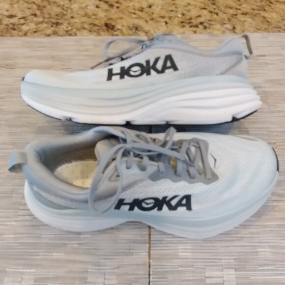 Hoka One One Other - Hoka Bondi 8 Sharkskin Grey Size 9 2E Wide